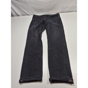 Hiroshi Kato The Pen Slim Jeans Mens 38x33.5 Charcoal Selvage Stretch Denim USA